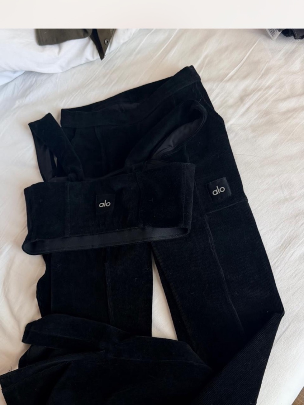 ALO Yoga Black Flared High-Rise Leggings
